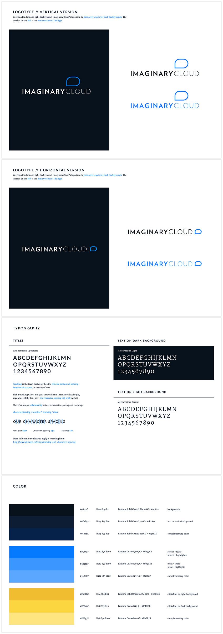 IMAGINARY CLOUD GUIDELINES