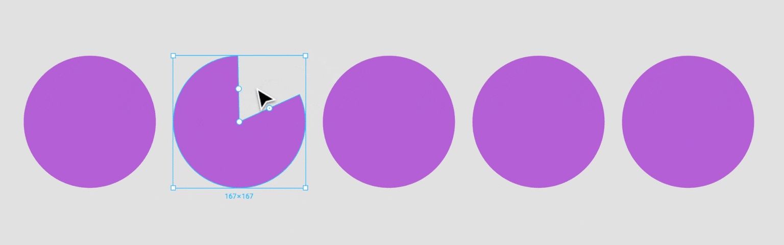 Purple circles designed at Figma.
