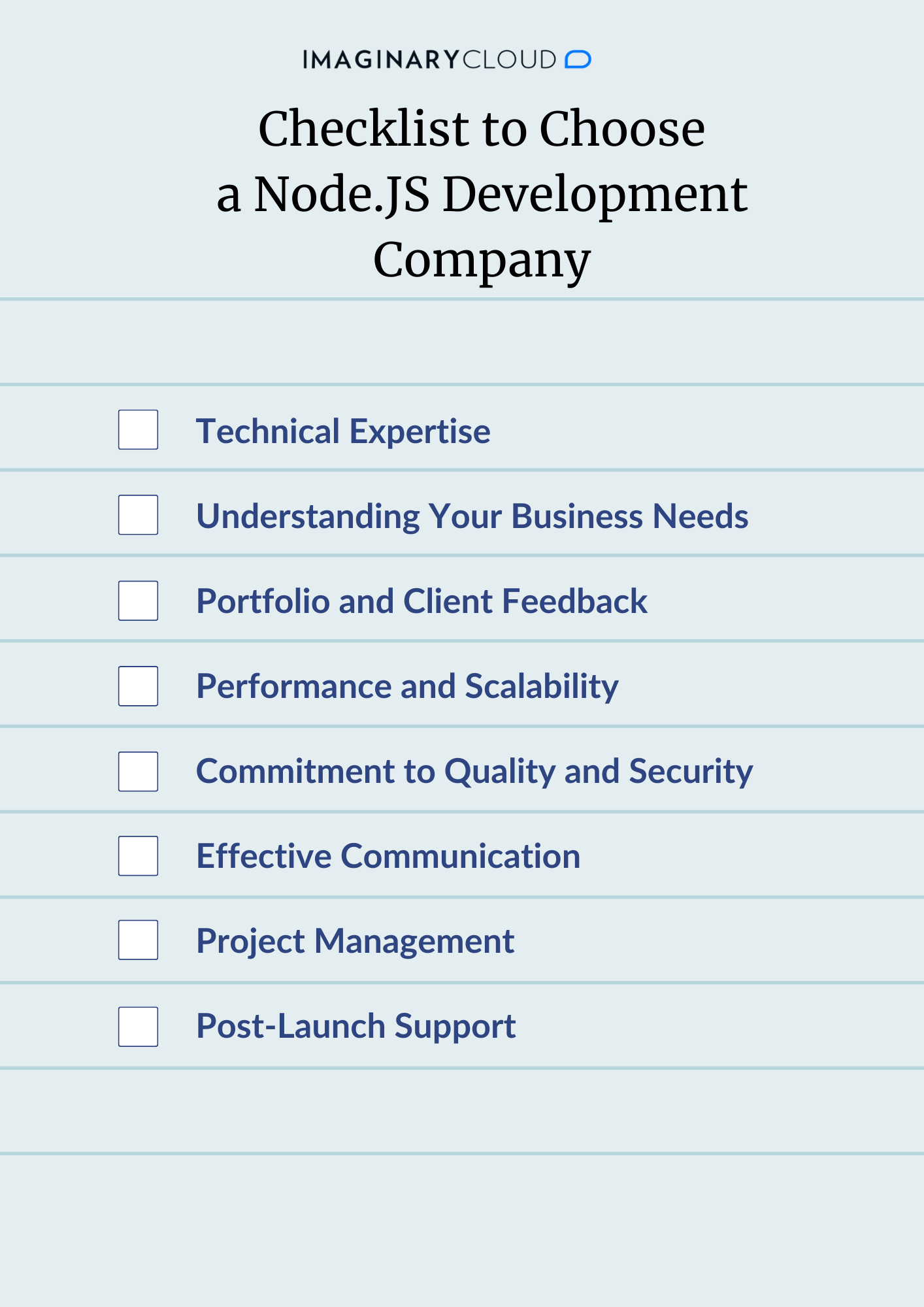 Checklist to Choose a Node Development Company