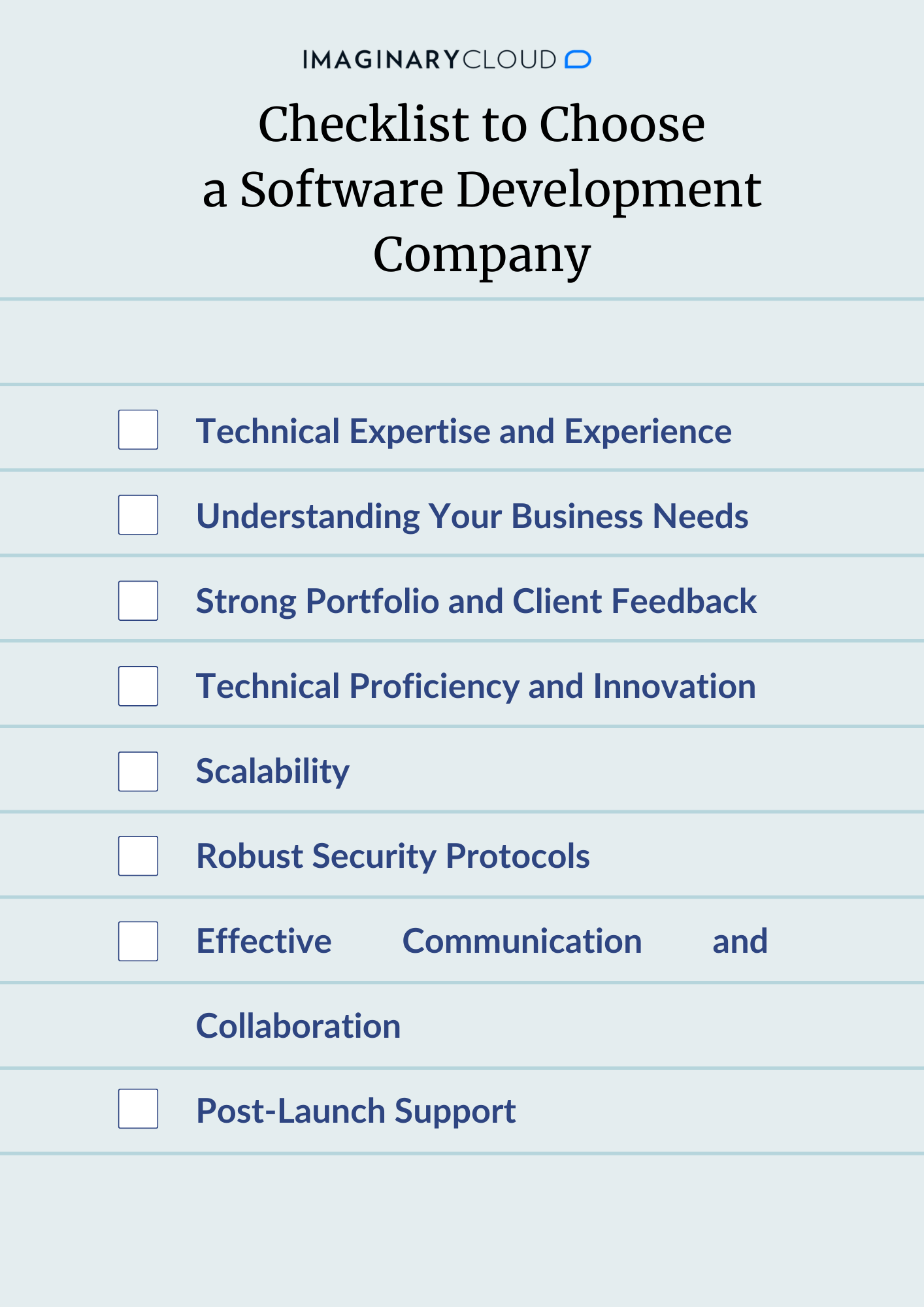 Checklist to Choose a Software Development Company