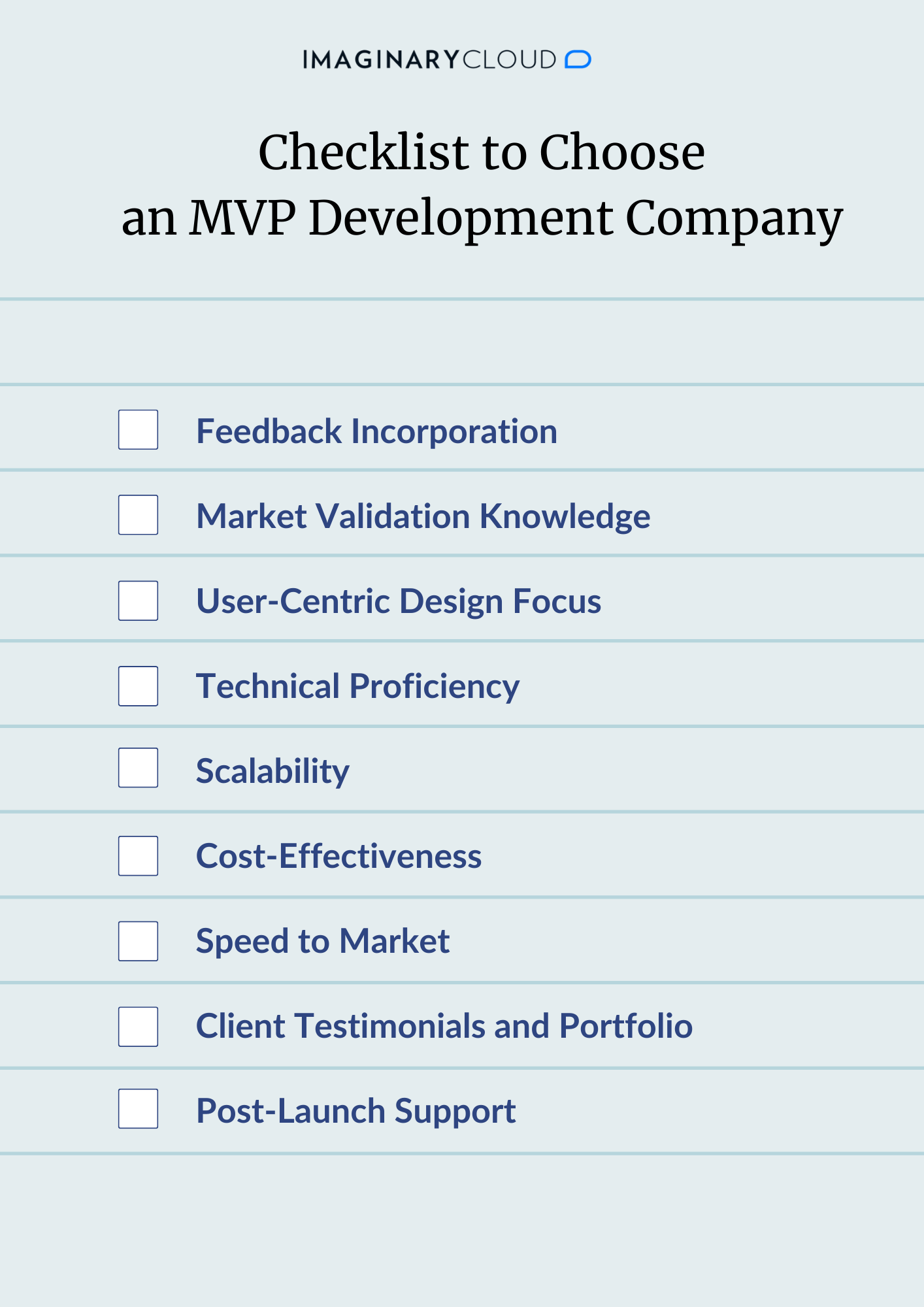 Checklist to Choose an MVP Development Company