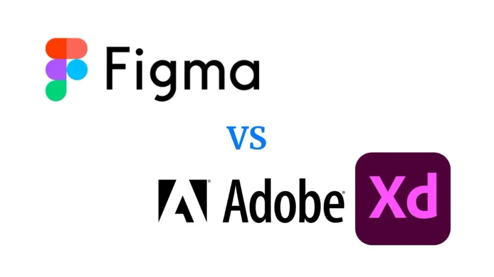 Figma vs Adobe Xd's logos.