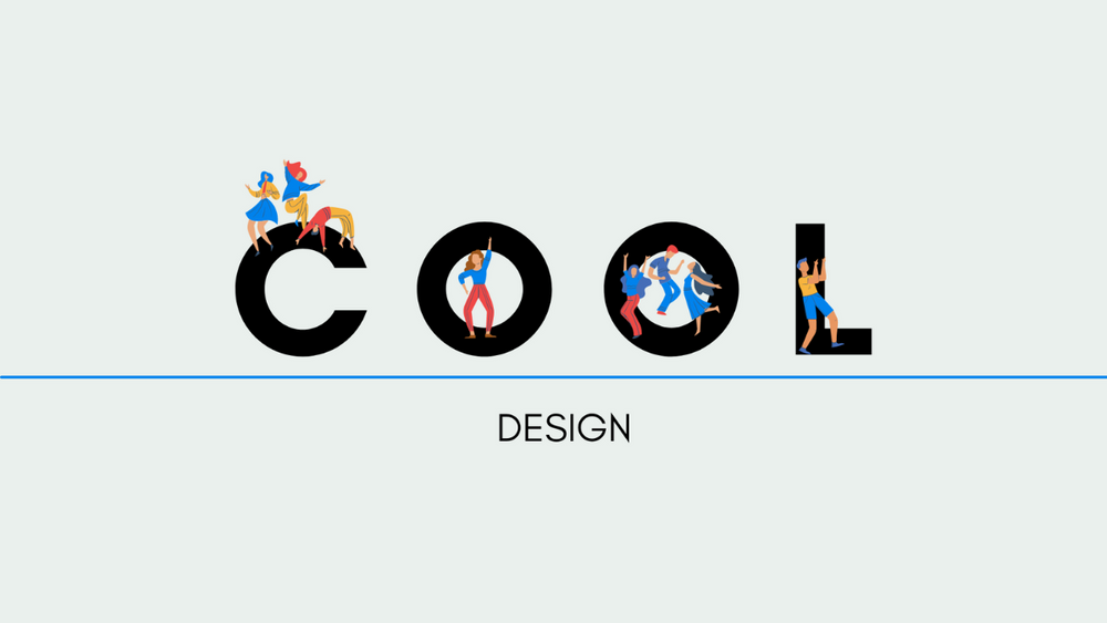 Illustration saying cool design.