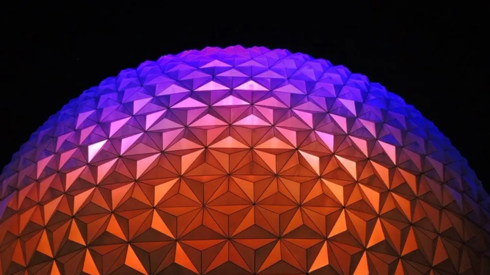 Photo of Epcot spaceship earth, here representing object-oriented programming (OOP).
