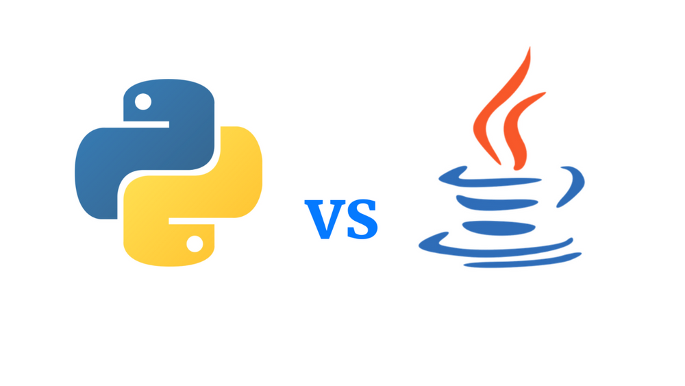 Python vs Java logos.