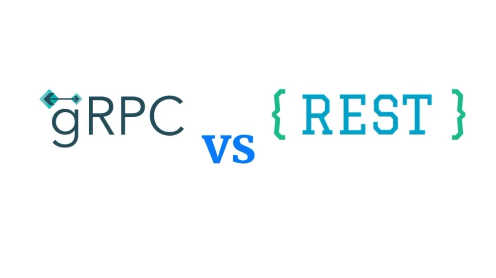gRPC and REST logos.