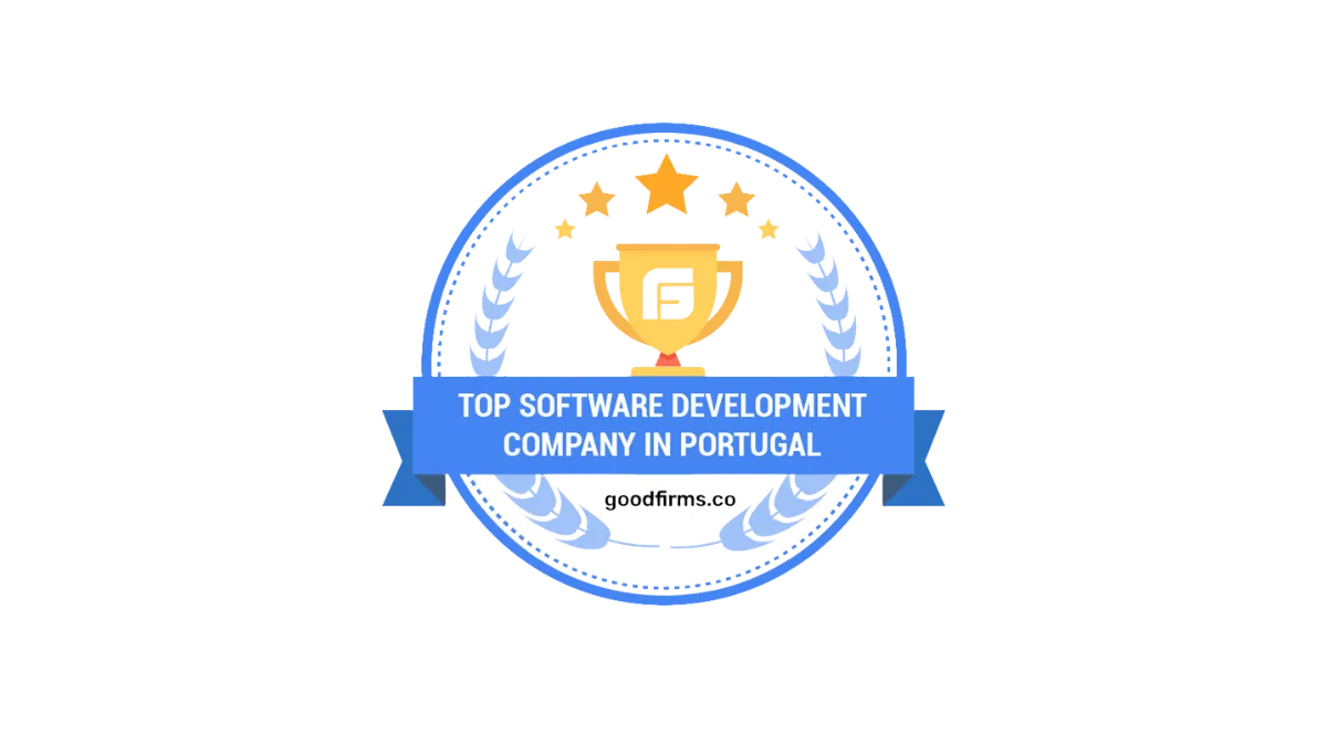 Badge of top software development company in Portugal from GoodFirms.